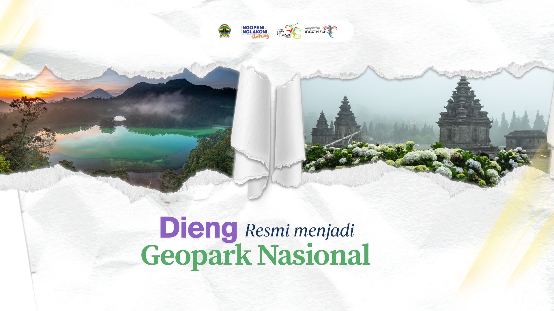 Dieng resmi ditetapkan sebagai Geopark Nasional, gabungkan keajaiban alam, budaya, dan hayati demi pariwisata berkelanjutan dan pelestarian warisan bumi. foto: visit.jawatengah