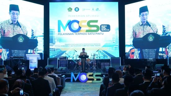 Kemenag meluncurkan MOSS, layanan satu pintu berbasis digital yang mempermudah akses layanan publik keagamaan secara cepat dan terintegrasi. foto: Dok Kemenag