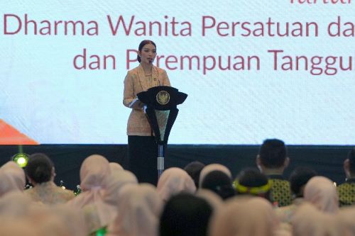 DWP Kemenpora hadiri pelatihan nasional penguatan kapasitas DWP menuju Indonesia Emas 2045 dengan fokus kesehatan keluarga, pendidikan, dan ketahanan perempuan foto: Gilang/kemenpora.go.id