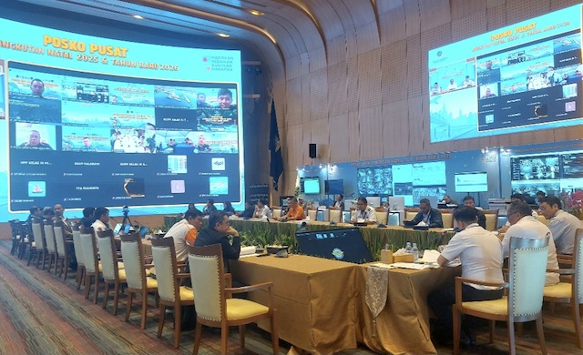 Posko Pusat Kemenhub menegaskan keamanan dan keselamatan sebagai prioritas utama dalam penyelenggaraan Angkutan Nataru 2025/2026. Foto: infopublik.id