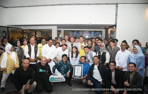 Garuda Spark Bandung berhasil mengembangkan 10 startup dalam tiga bulan dan menjadi model kolaborasi ekosistem digital nasional. foto: Dok Komdigi