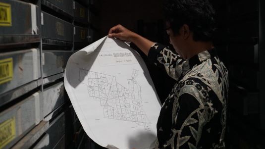 Kantor Pertanahan di DIY lakukan pemutakhiran data digital sertipikat lama untuk tingkatkan akurasi pemetaan dan layanan pertanahan modern. foto: Dok Atr Bpn