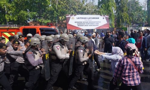 Polres Batang gelar latihan pengamanan jelang May Day, libatkan 530 personel untuk antisipasi gangguan kamtibmas. foto: Istimewa